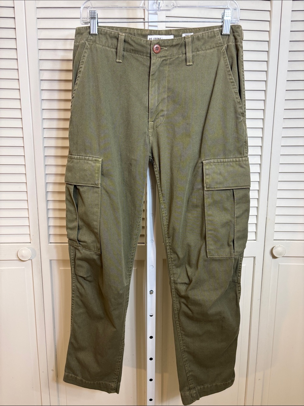 Redone Olive Green Cargo Pants Size 26